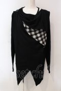 Deorart / 継ぎ接ぎレイヤードカットソー L ブラック×ホワイト O-25-06-21-130-PU-TO-IG-OS