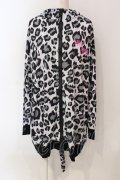 SUPER LOVERS / LET IT PUNK レオパードしっぽ付きパーカー  ホワイト×ブラック O-25-06-21-134-PU-TO-IG-OS