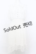 LIZ LISA / フルールフィッシュテールワンピース  シロ O-25-06-21-014-LO-OP-OW-OS