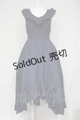 Sheglit / "Dunkelheit"シャーリングワンピース M ネイビー O-25-06-21-002-EL-OP-IG-OS