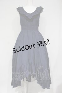 Sheglit / "Dunkelheit"シャーリングワンピース M ネイビー O-25-06-21-002-EL-OP-IG-OS