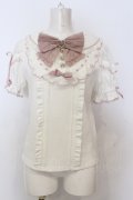 LIZ LISA / はしごレースハートカットブラウス  シロ×ピンク O-25-06-21-015-LO-BL-OW-OS