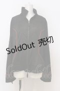 Qutie Frash / サイバーZIPカーデ  ブラック×レッド O-25-06-21-018-QU-TO-OW-ZI