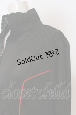 画像2: Qutie Frash / サイバーZIPカーデ  ブラック×レッド O-25-06-21-018-QU-TO-OW-ZI