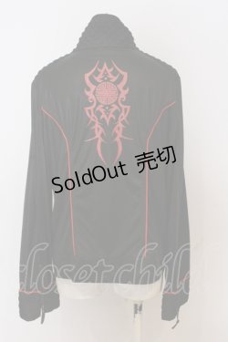 画像3: Qutie Frash / サイバーZIPカーデ  ブラック×レッド O-25-06-21-018-QU-TO-OW-ZI