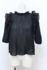 Shirley Temple / カットボイルレース付きプルオーバー(Ladies)  クロ O-25-06-21-019-ET-BL-OW-ZT158