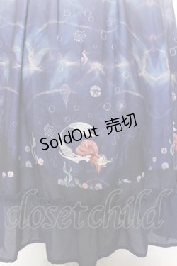 画像2: axes femme POETIQUE / リトル・マーメイド ワンピース  ネイビー O-25-06-21-022-AX-OP-IG-OS