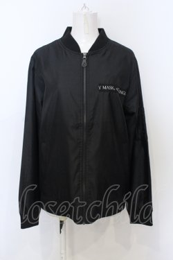 画像1: KMK(KINGLY MASK) / バックパッチMA-1ジャケット M ブラック O-25-06-21-025-PU-JA-YM-ZT247