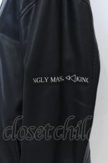 画像2: KMK(KINGLY MASK) / バックパッチシングルPUライダースジャケット L ブラック O-25-06-21-026-PU-JA-YM-ZT-CL001 (2)