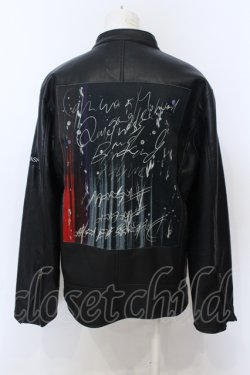 画像3: KMK(KINGLY MASK) / バックパッチシングルPUライダースジャケット L ブラック O-25-06-21-026-PU-JA-YM-OS
