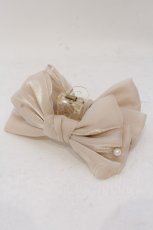 画像1: Enchantlic Enchantilly / リボンバンスクリップ  シャンパンゴールド O-25-06-22-042-LO-AC-OW-ZT012-F001 (1)