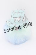 MAMEDENQ / モコモコノコ  ブルー×グリーン×パープル O-25-06-22-044-GO-ZA-OW-OS
