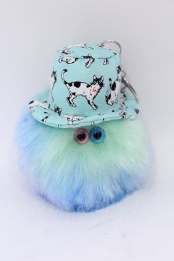 画像1: MAMEDENQ / モコモコノコ  ブルー×グリーン×パープル O-25-06-22-044-GO-ZA-OW-OS