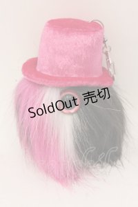 MAMEDENQ / モコモコノコ  ピンク×ブラック O-25-06-22-046-GO-ZA-OW-OS