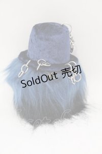 MAMEDENQ / モコモコノコ  ブラック×ブルー O-25-06-22-047-GO-ZA-OW-OS
