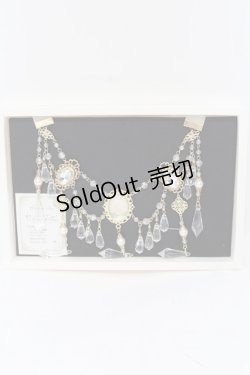 画像1: 薫乃園 / ガラスのバラチョーカー  ゴールド O-25-06-22-051-LO-AC-OW-OS