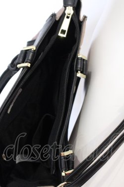 画像5: axes femme / スカラップデザインバッグ  クロ×ベージュ O-25-06-22-052-AX-BG-OW-OS