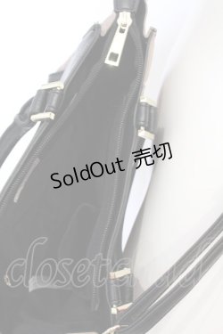 画像5: axes femme / スカラップデザインバッグ  クロ×ベージュ O-25-06-22-052-AX-BG-OW-ZT308