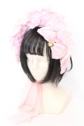 metamorphose / エッグアートハーフボンネット（ケミカルレース）  ピンク O-25-06-22-008-ME-AC-IG-OS