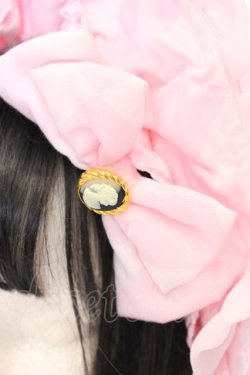 画像2: metamorphose / エッグアートハーフボンネット（ケミカルレース）  ピンク O-25-06-22-008-ME-AC-IG-OS