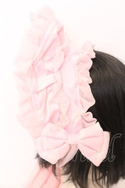 画像3: metamorphose / エッグアートハーフボンネット（ケミカルレース）  ピンク O-25-06-22-008-ME-AC-IG-OS