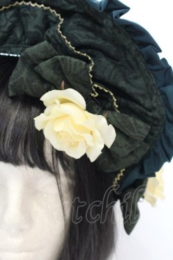 画像2: metamorphose / Dim lightハーフボンネット  グリーン O-25-06-22-009-ME-AC-IG-OS