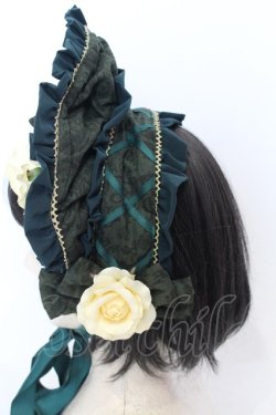 画像3: metamorphose / Dim lightハーフボンネット  グリーン O-25-06-22-009-ME-AC-IG-OS
