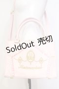 metamorphose / カメオ刺繍バッグ【状態難】  ピンク O-25-06-22-002-ME-BG-IG-OS