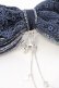 画像2: axes femme / ヘアピン付きリボンバレッタ  ネイビー×シルバー O-25-06-22-024-AX-AC-OW-OS (2)