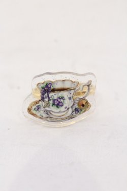 画像1: Enchantlic Enchantilly / Dolled up Ring〜すみれのティーカップ〜  すみれ O-25-06-22-036-LO-AC-OW-OS