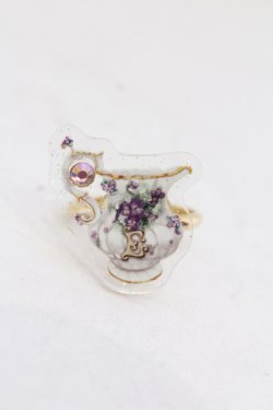 画像1: Enchantlic Enchantilly / Dolled Up Ring〜すみれのミルクポット〜  すみれ O-25-06-22-037-LO-AC-OW-OS