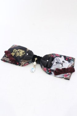 画像1: Enchantlic Enchantilly / 猫の王女達の肖像画　リボンブローチ  クロ O-25-06-22-040-LO-AC-OW-OS