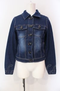 MA*RS / ハートボタンデニムジャケット  ネイビー O-25-06-23-029-EL-JA-IG-OS