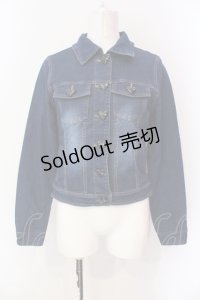 MA*RS / ハートボタンデニムジャケット  ネイビー O-25-06-23-029-EL-JA-IG-ZY