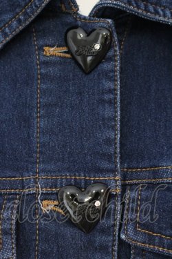画像2: MA*RS / ハートボタンデニムジャケット  ネイビー O-25-06-23-029-EL-JA-IG-OS