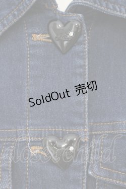 画像2: MA*RS / ハートボタンデニムジャケット  ネイビー O-25-06-23-029-EL-JA-IG-ZY