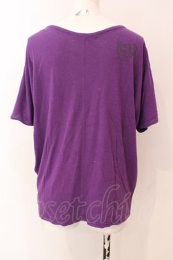 画像2: ALGONQUINS / ラメプリントTシャツ  パープル O-25-06-23-030-AL-TO-IG-OS
