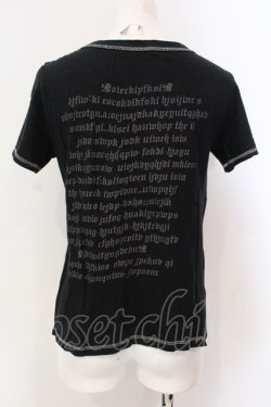 画像2: ALGONQUINS / 英字プリントTシャツ  ブラック O-25-06-23-035-AL-TS-IG-OS