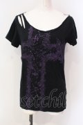 ALGONQUINS / AKIRA(DISACODE)コラボTシャツ  ブラック×パープル O-25-06-23-036-AL-TO-IG-OS