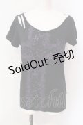 ALGONQUINS / AKIRA(DISACODE)コラボTシャツ  ブラック×パープル O-25-06-23-036-AL-TO-IG-OS