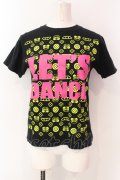 LOVER'S ROCK / モノグラムプリントTシャツ  ブラック O-25-06-23-037-PU-TS-IG-OS