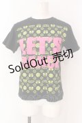 LOVER'S ROCK / モノグラムプリントTシャツ  ブラック O-25-06-23-037-PU-TS-IG-OS