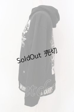 画像2: SEX POT ReVeNGe / パッチ裏起毛パーカー  ブラック O-25-06-23-040-SP-JA-IG-OS