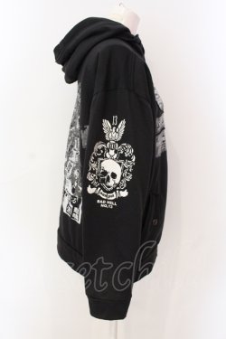 画像3: SEX POT ReVeNGe / パッチ裏起毛パーカー  ブラック O-25-06-23-040-SP-JA-IG-OS
