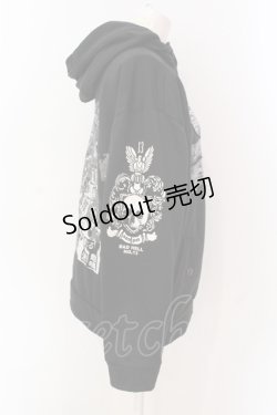 画像3: SEX POT ReVeNGe / パッチ裏起毛パーカー  ブラック O-25-06-23-040-SP-JA-IG-OS