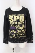 SEX POT ReVeNGe / プリント長袖カットソー S ブラック O-25-06-23-041-SP-TO-IG-OS