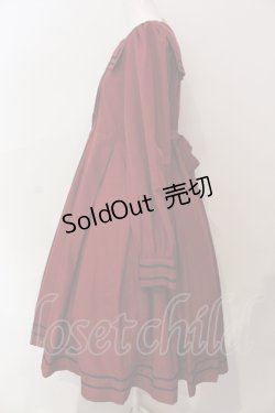 画像3: Physical Drop / スクエアタックセーラーワンピース  ボルドー×クロ O-25-06-23-002-LO-OP-OW-OS