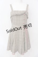 LIZ LISA / メッセージ刺繍プリーツジャンスカ  ブラウン×ピンク O-25-06-23-056-LO-OP-OW-OS