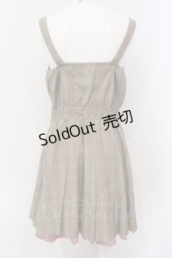 画像4: LIZ LISA / メッセージ刺繍プリーツジャンスカ  ブラウン×ピンク O-25-06-23-056-LO-OP-OW-OS
