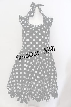画像1: Physical Drop / 水玉サーキュラーワンピース  クロ×シロ O-25-06-23-004-LO-OP-OW-OS